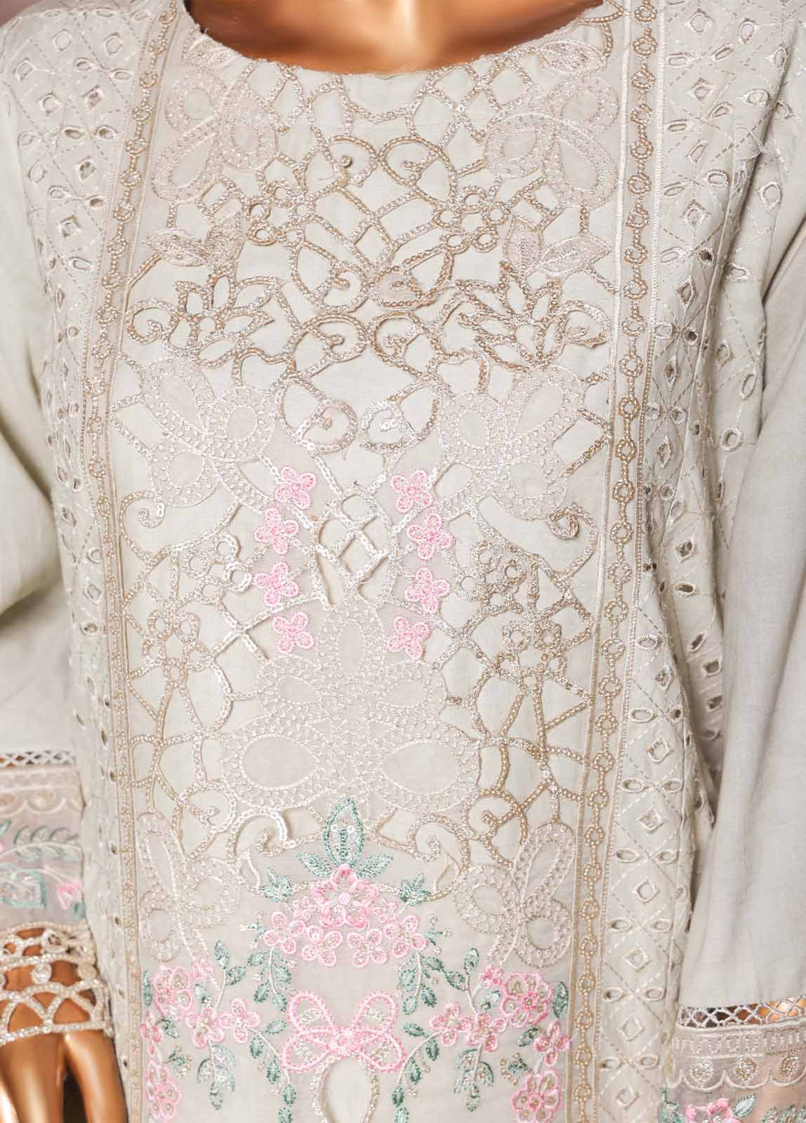Bin Saeed Fabric - NSM-PC-029- 3 Piece Luxury Embroidered Stitched Suit