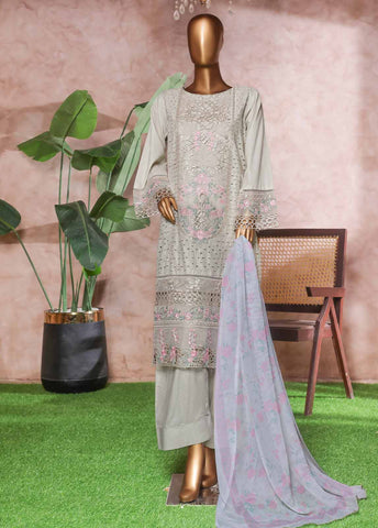 Bin Saeed Fabric - NSM-PC-029- 3 Piece Luxury Embroidered Stitched Suit