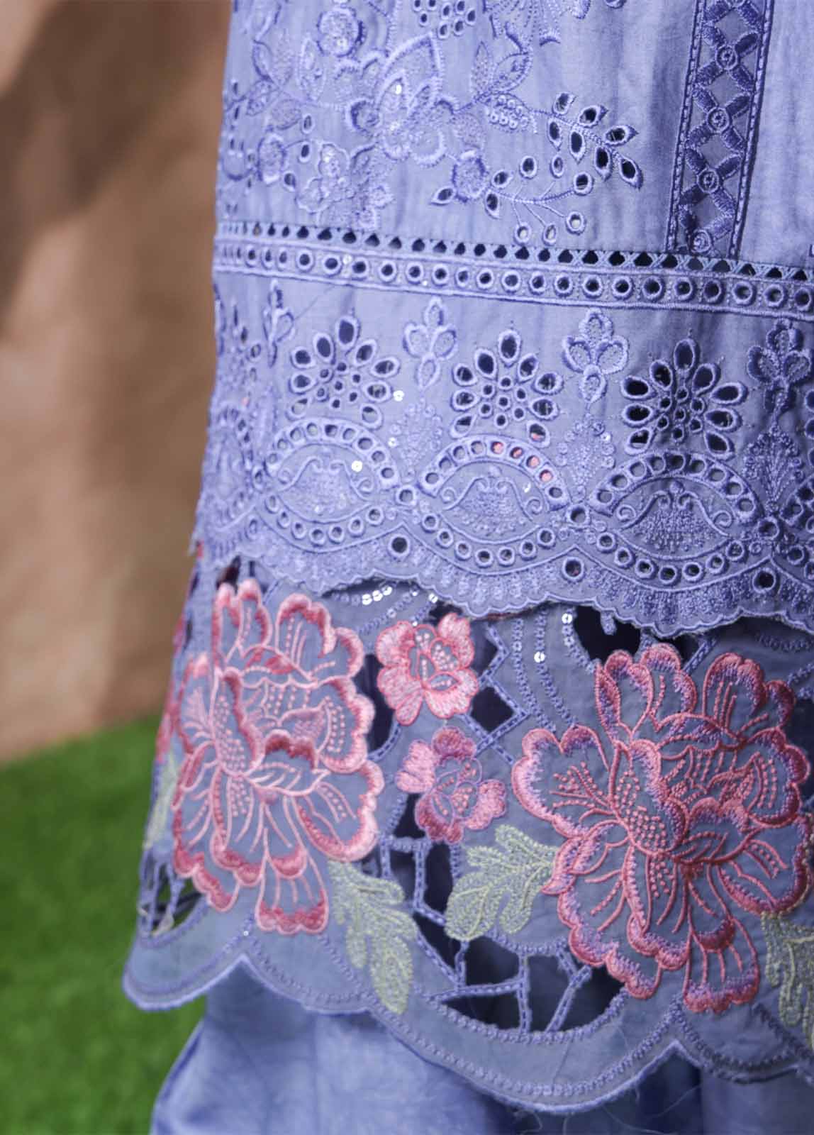 Bin Saeed Fabric - NSM-PC-035- 3 Piece Luxury Embroidered Stitched Suit