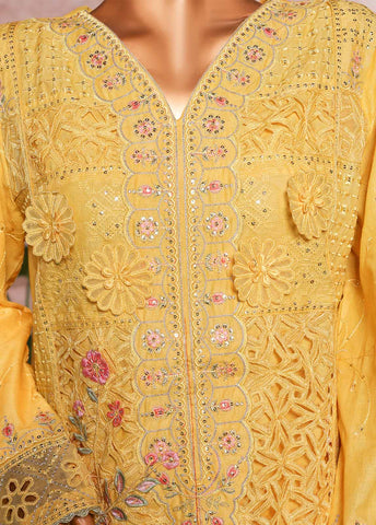 Bin Saeed Fabric - NSM-PC-036- 3 Piece Luxury Embroidered Stitched Suit
