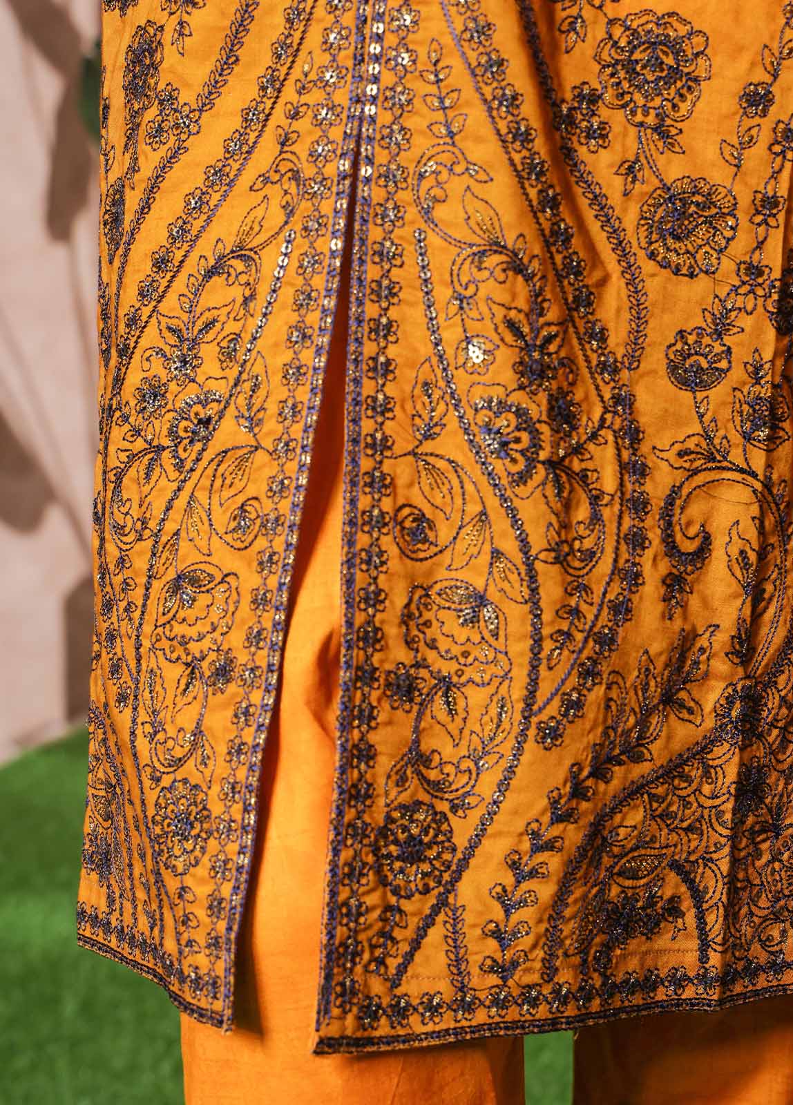 Bin Saeed Fabric - NSM-PC-038 - 3 Piece Luxury Embroidered Stitched Suit