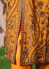 NSM-PC-038 - 3 Piece Luxury Embroidered Stitched Suit