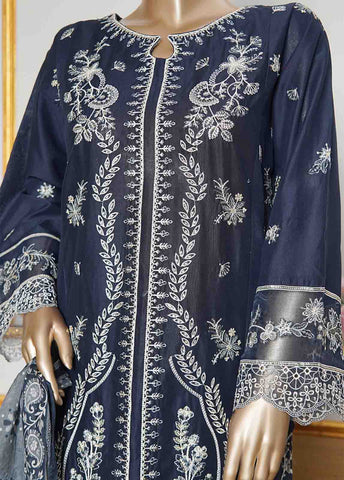 Bin Saeed Fabric - NSMC-0008- 3 Piece Cotton Embroidered Stitched Suit