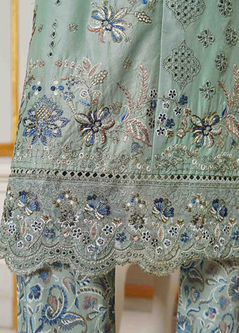 Bin Saeed Fabric - NSMC-0011- 3 Piece Cotton Embroidered Stitched Suit