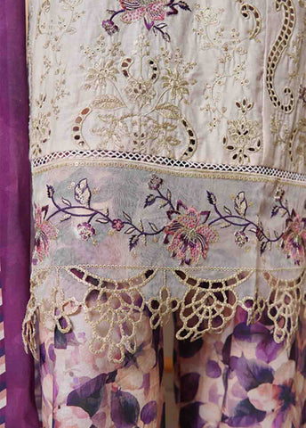 Bin Saeed Fabric - NSMC-0163- 3 Piece Cotton Embroidered Stitched Suit