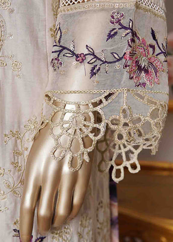 Bin Saeed Fabric - NSMC-0163- 3 Piece Cotton Embroidered Stitched Suit