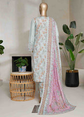 NSMED-0006- 3 Piece Cotton Embroidered Stitched Suit