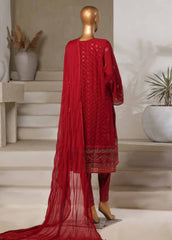 OMC-016 M- 3 Piece Chiffon Stitched Suit