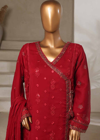 Bin Saeed Fabric - OMC-016 M- 3 Piece Chiffon Stitched Suit