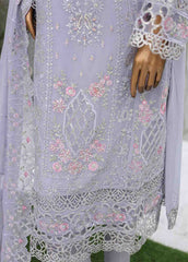 OMS-C006- 3 Piece Embroidered Chiffon