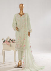 OMSC-003- 3 Piece Chiffon Stitched Suit