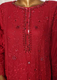 OMSC-008 F- 3 Piece Chiffon Stitched Suit
