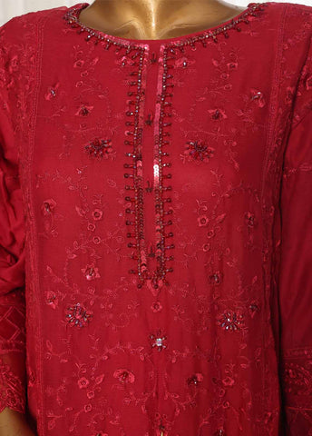 Bin Saeed Fabric - OMSC-008 F- 3 Piece Chiffon Stitched Suit
