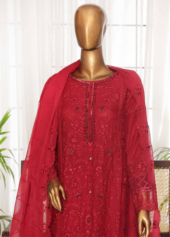 Bin Saeed Fabric - OMSC-008 F- 3 Piece Chiffon Stitched Suit