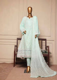 OMSC-FR-010 R55-3 Piece Luxury Embroidered Frock Style Suit