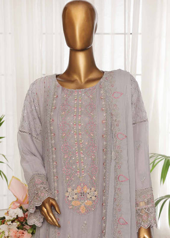 OMSC-012 F- 3 Piece Chiffon Stitched Suit