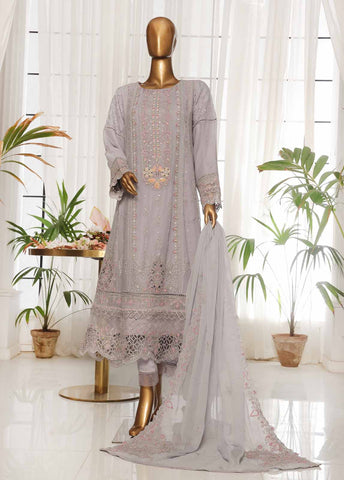 OMSC-012 F- 3 Piece Chiffon Stitched Suit