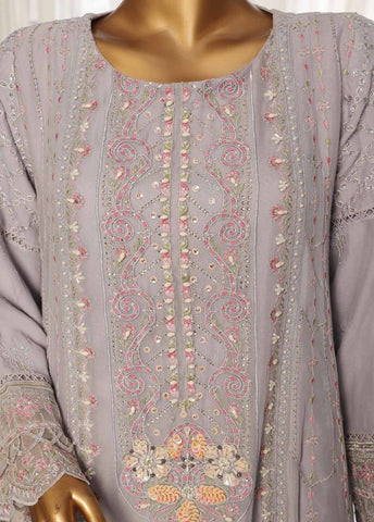 OMSC-012 F- 3 Piece Chiffon Stitched Suit