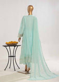 OMSC-013 M- 3 Piece Frock Style Chiffon Stitched Suit