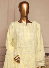 OMSC-FR-014 R55-3 Piece Luxury Embroidered Frock Style Suit