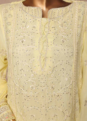 OMSC-FR-014 R55-3 Piece Luxury Embroidered Frock Style Suit