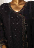 OMSC-015 F- 3 Piece Chiffon Stitched Suit