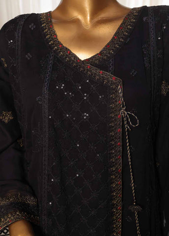 OMSC-015 F- 3 Piece Chiffon Stitched Suit