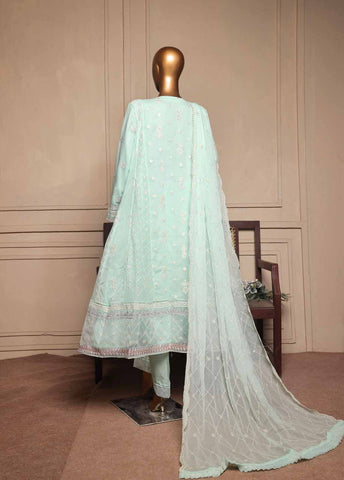 Bin Saeed Fabric - OMSC-FR-010 R55-3 Piece Luxury Embroidered Frock Style Suit