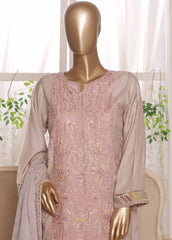 OWSC-004 R64- 3 Piece Embroidered Stitched Suit