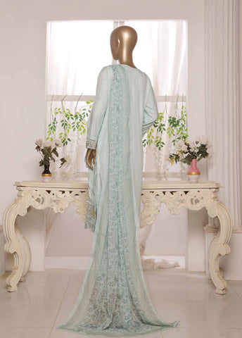 Bin Saeed Fabric - OWCS-006 R64- 3 Piece Embroidered Stitched Suit