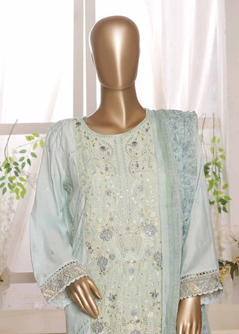 Bin Saeed Fabric - OWCS-006 R64- 3 Piece Embroidered Stitched Suit