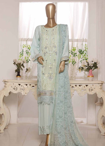 Bin Saeed Fabric - OWCS-006 R64- 3 Piece Embroidered Stitched Suit