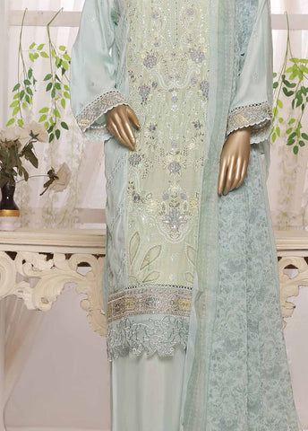 Bin Saeed Fabric - OWCS-006 R64- 3 Piece Embroidered Stitched Suit