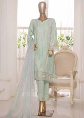 OWSC-007 R64- 3 Piece Embroidered Stitched Suit