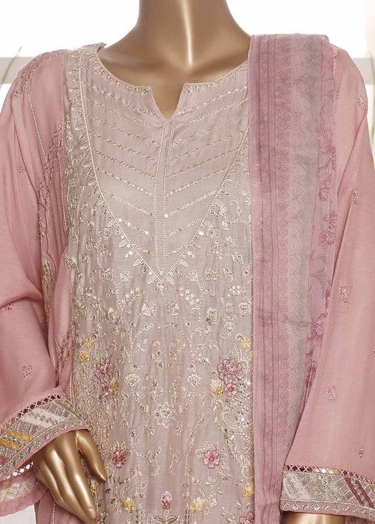 OWSC-008 R64- 3 Piece Embroidered Stitched Suit