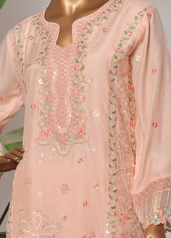 OWSC-009-CS R-65- 3 Piece Luxury Embroidered Stitched Suit