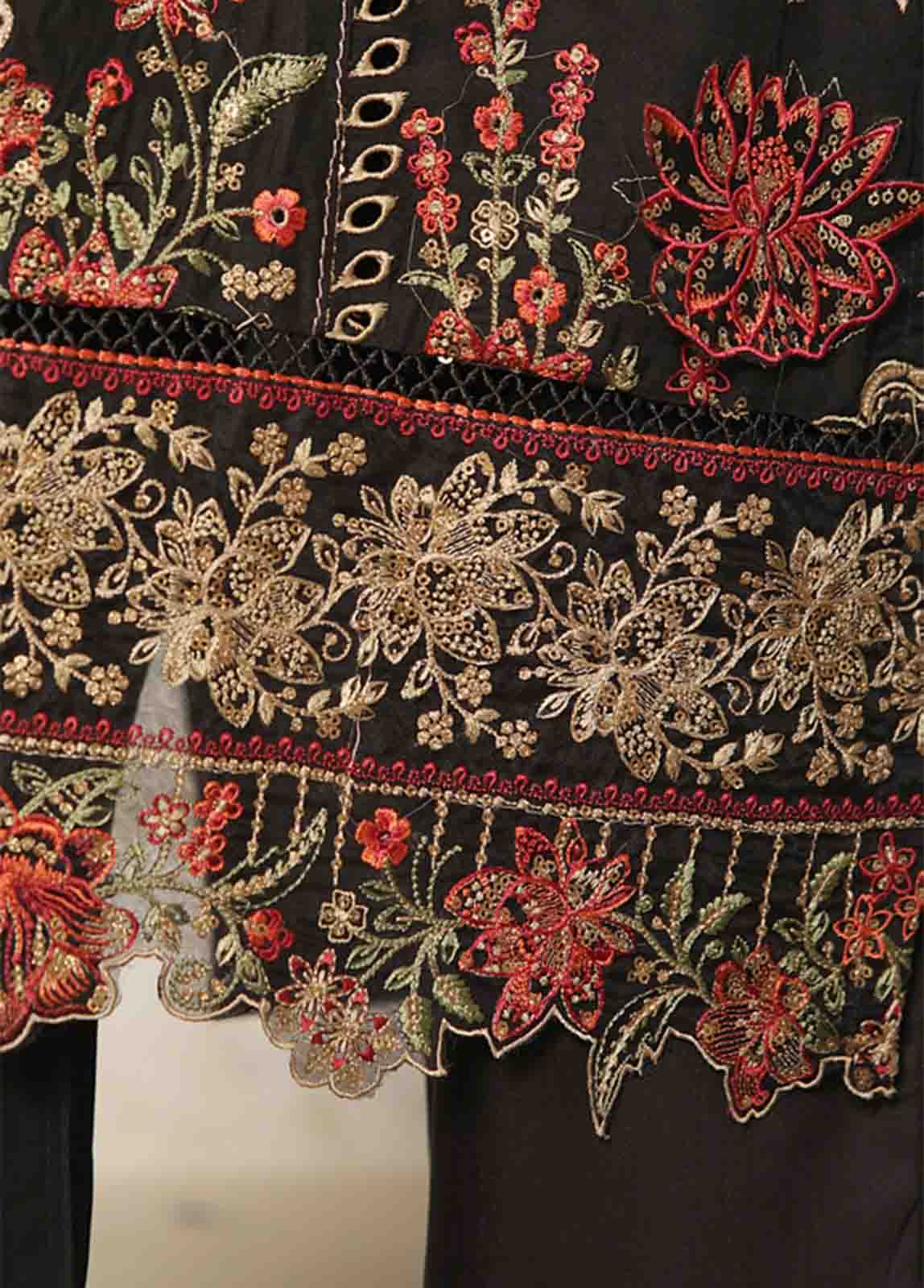 Bin Saeed Fabric - OWCS-011 R-066- 3 Piece Luxury Embroidered Stitched Suit