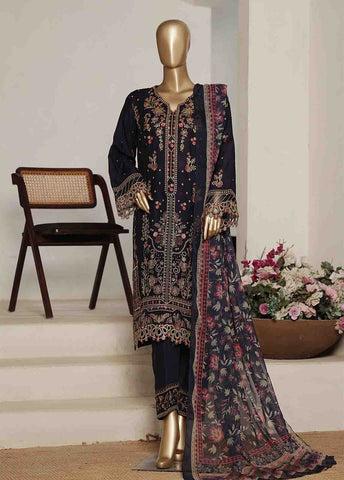 Bin Saeed Fabric - OWCS-012 R-066- 3 Piece Luxury Embroidered Stitched Suit