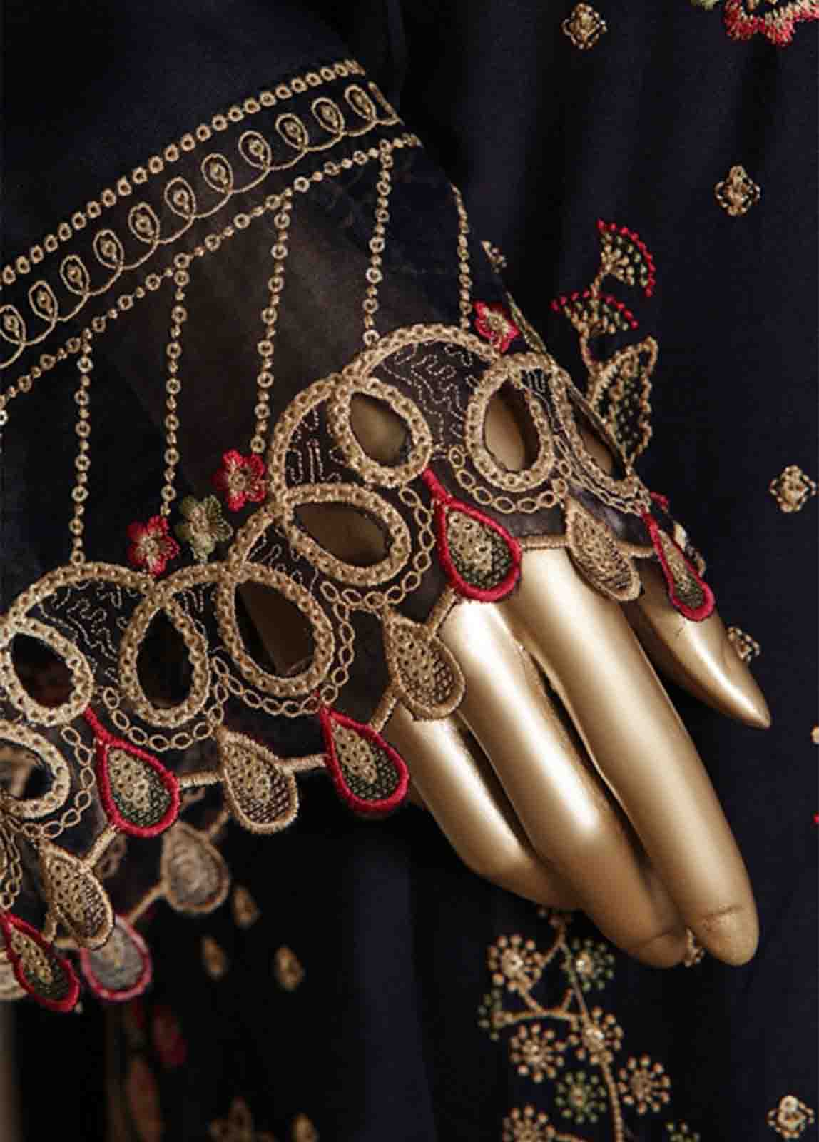 Bin Saeed Fabric - OWCS-012 R-066- 3 Piece Luxury Embroidered Stitched Suit