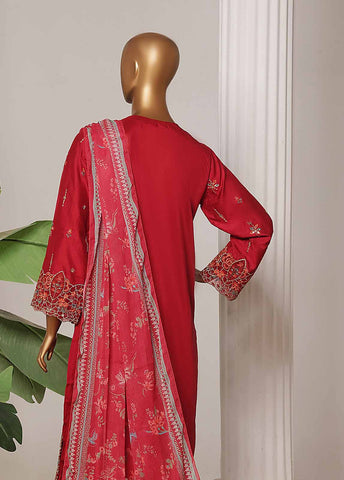 Bin Saeed Fabric - OWCS-013-CS R-65- 3 Piece Luxury Embroidered Stitched Suit