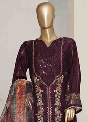 OWCS-014 R-066- 3 Piece Luxury Embroidered Stitched Suit