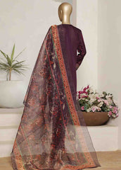 OWCS-014 R-066- 3 Piece Luxury Embroidered Stitched Suit