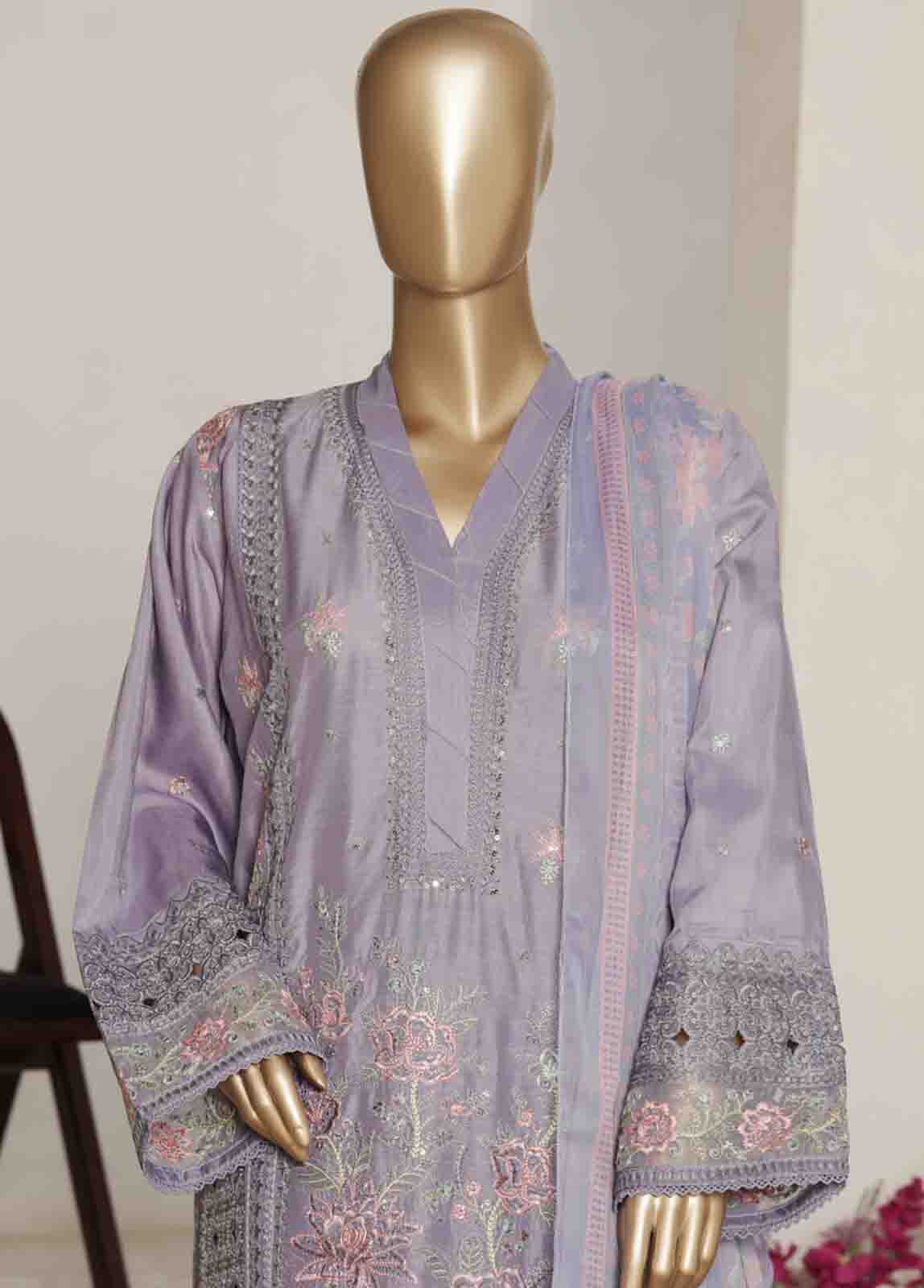 OWCS-015 R-065- 3 Piece Luxury Embroidered Stitched Suit
