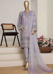 OWCS-015 R-065- 3 Piece Luxury Embroidered Stitched Suit