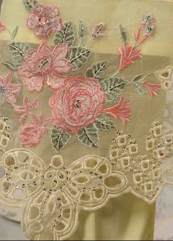 Bin Saeed Fabric - OWS-001- 3 Piece Organza Stitched Suit