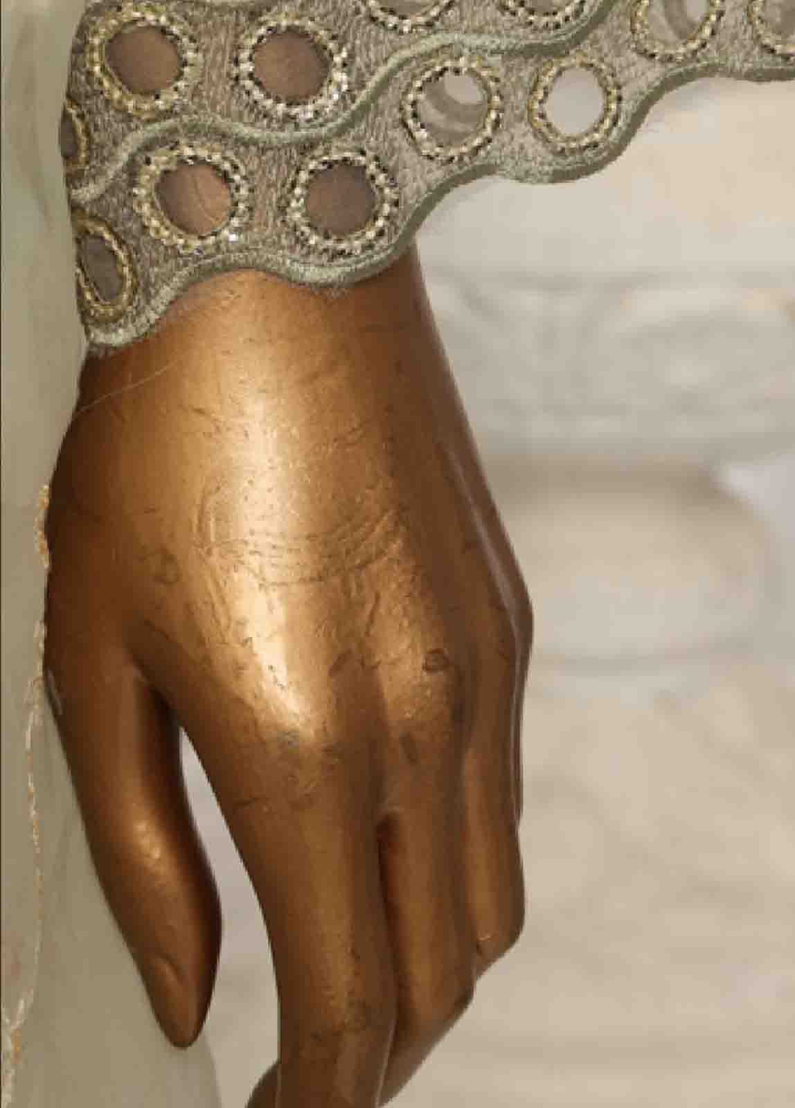 Bin Saeed Fabric - OWS-001- 3 Piece Organza Stitched Suit