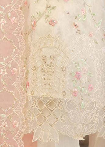 Bin Saeed Fabric - OWS-003- 3 Piece Chiffon Stitched Suit