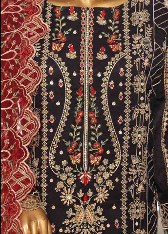 Bin Saeed Fabric - OWS-004- 3 Piece Organza Stitched Suit