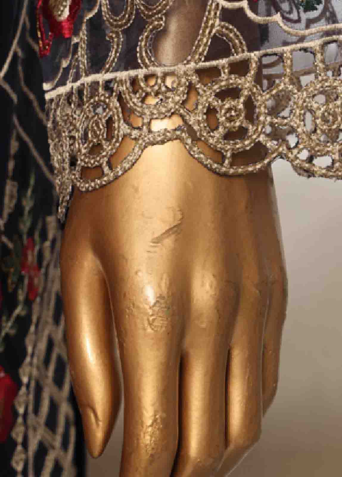 Bin Saeed Fabric - OWS-004- 3 Piece Organza Stitched Suit