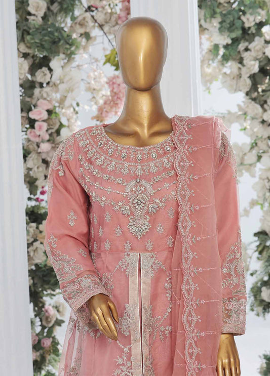 Bin Saeed Fabric - OWS-004 A- 3 Piece Embroidered Organza